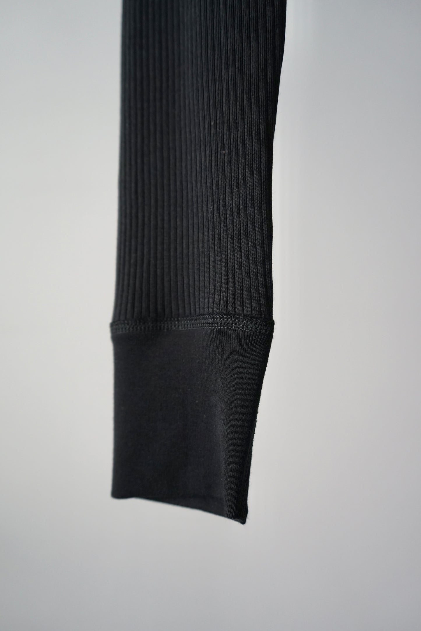 【HAKUJI】Organic cotton LS PO -black-