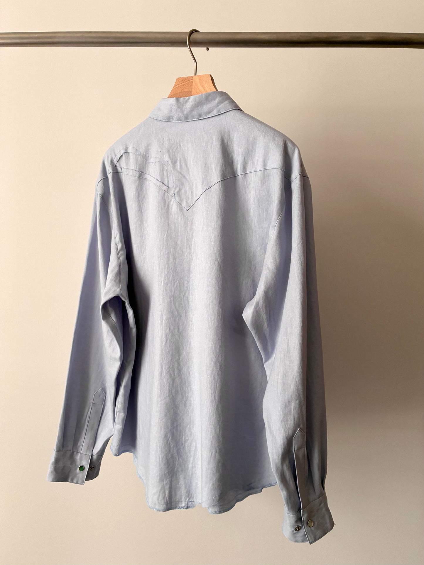 【SHOTAHIYAMA】cotton linen cutting cutting western shirt