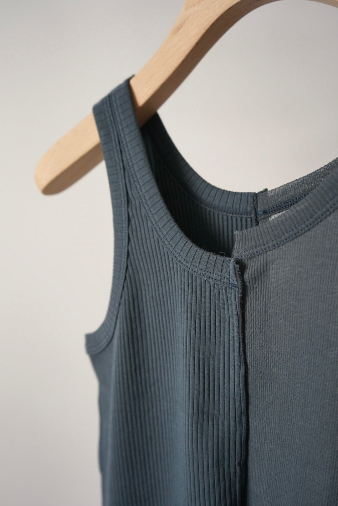 【HAKUJI】sheer/OG rib tanktop