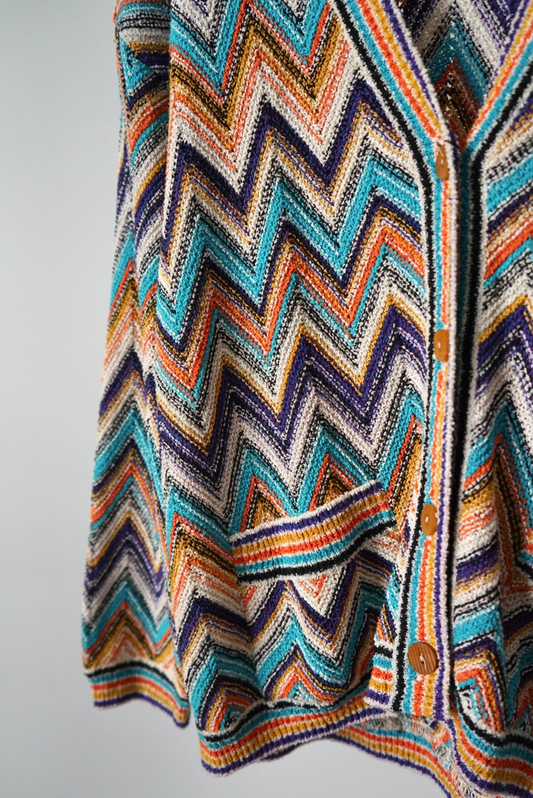 "MISSONI" Designer's knit cardigan made in Italy