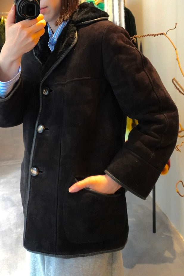 Sheep skin mouton jacket made in England