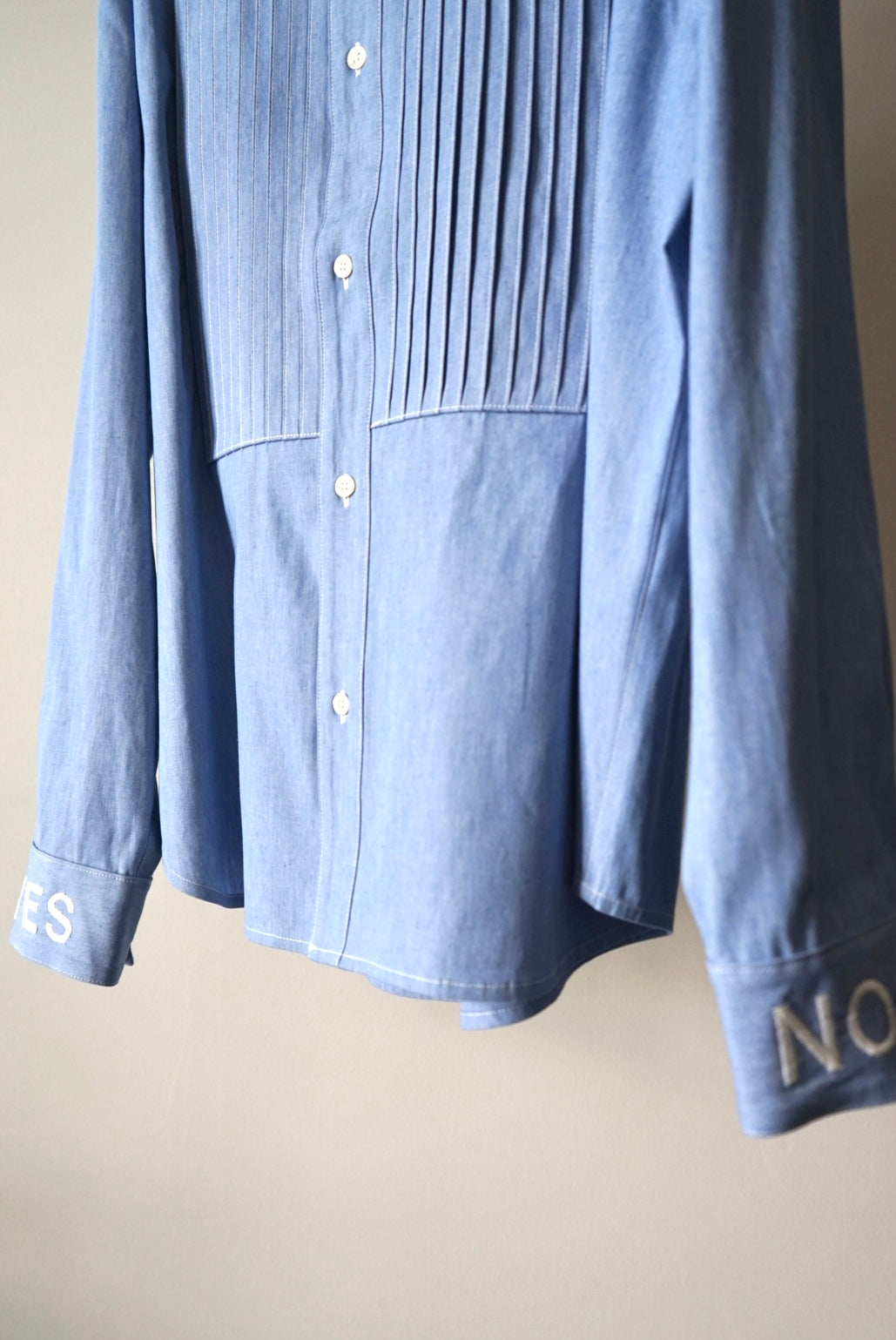 【SHOTAHIYAMA】yes no dress chambray shirt