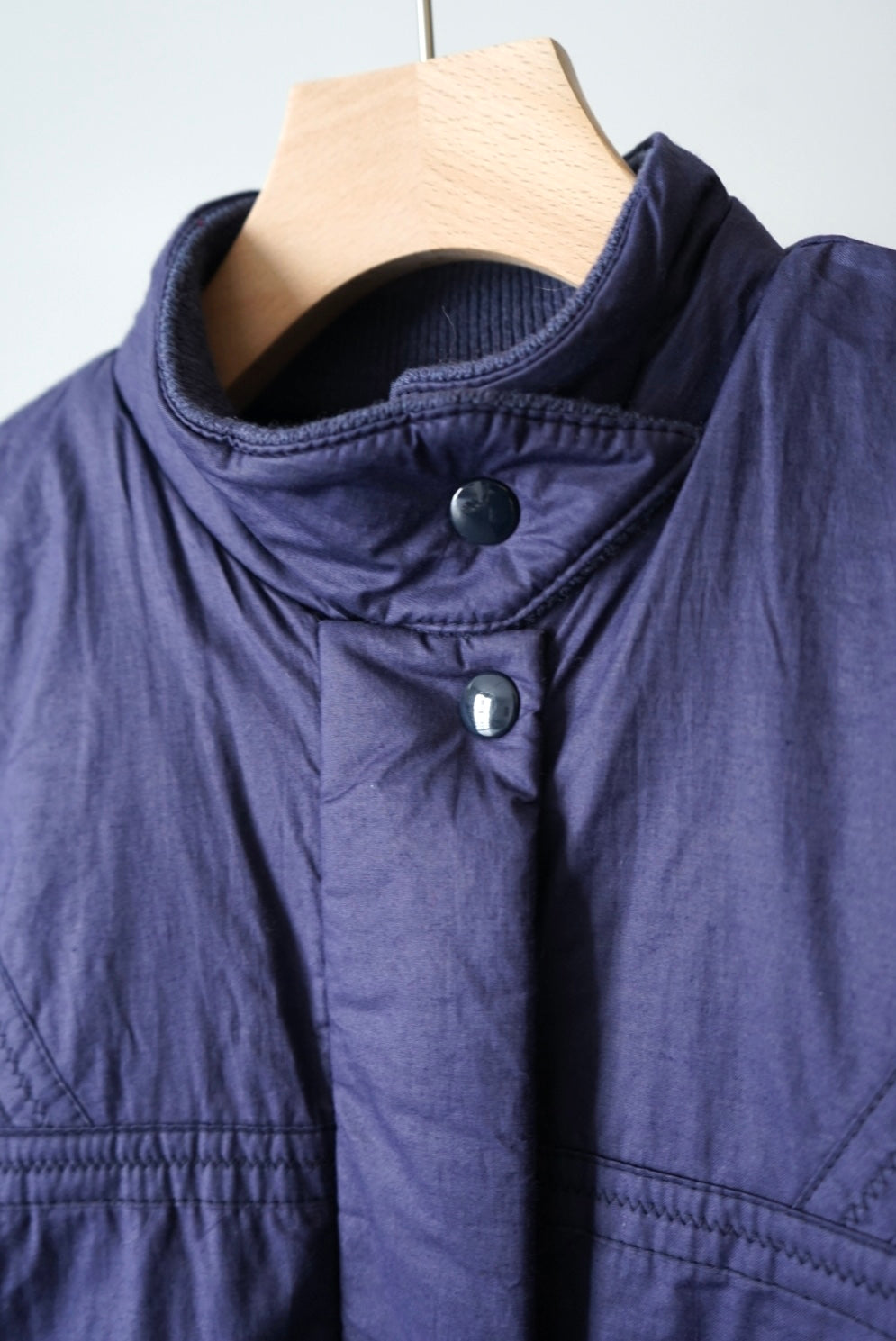 Knit quilting reversible jacket