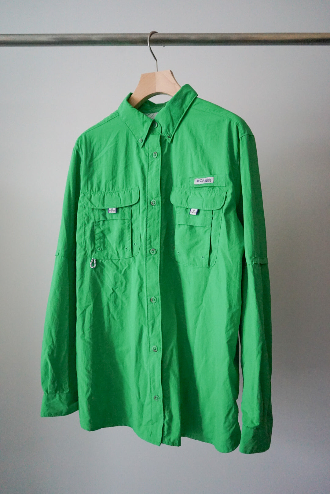 Green fishing shirt