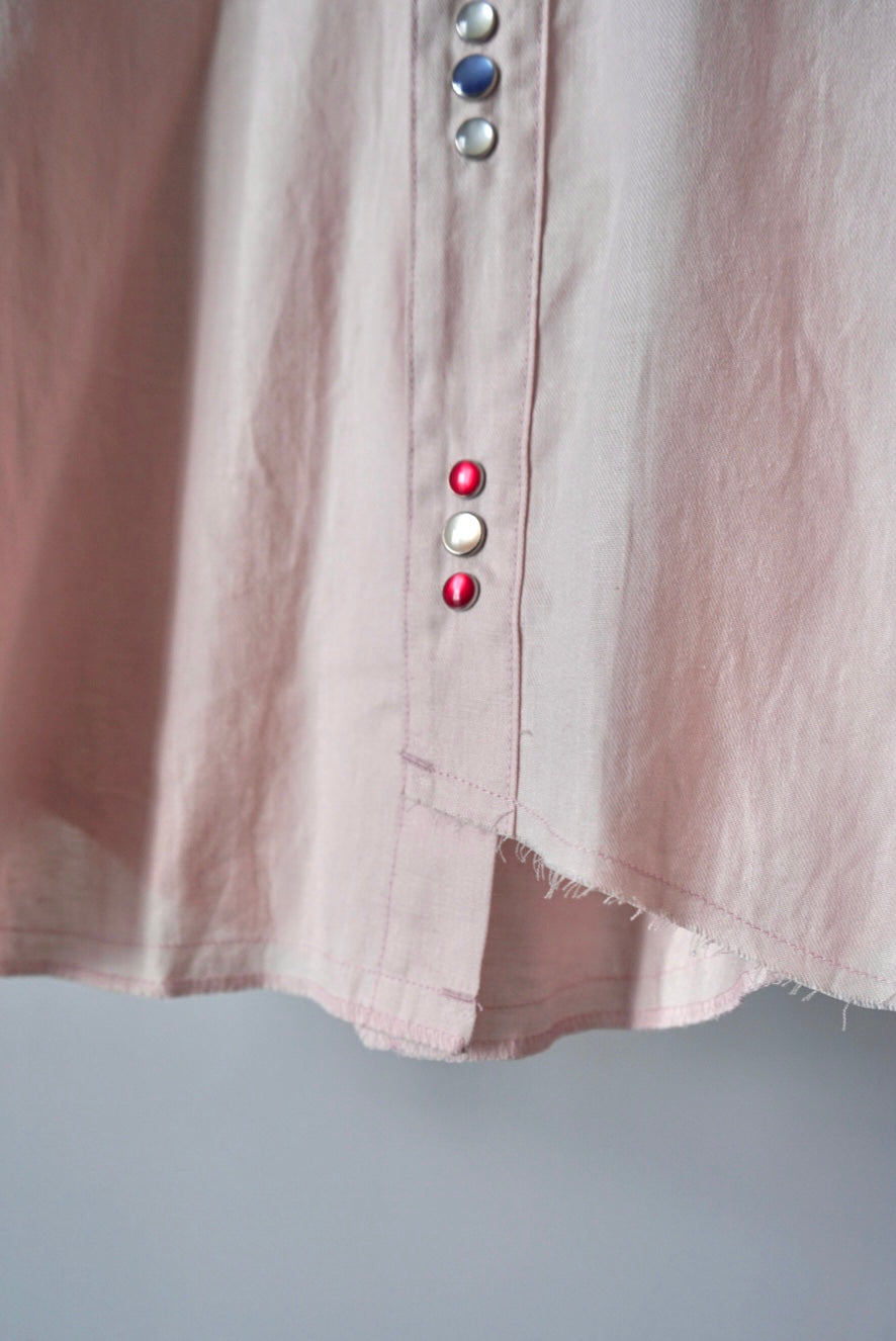【SHOTAHIYAMA】cotton linen cutting western shirt