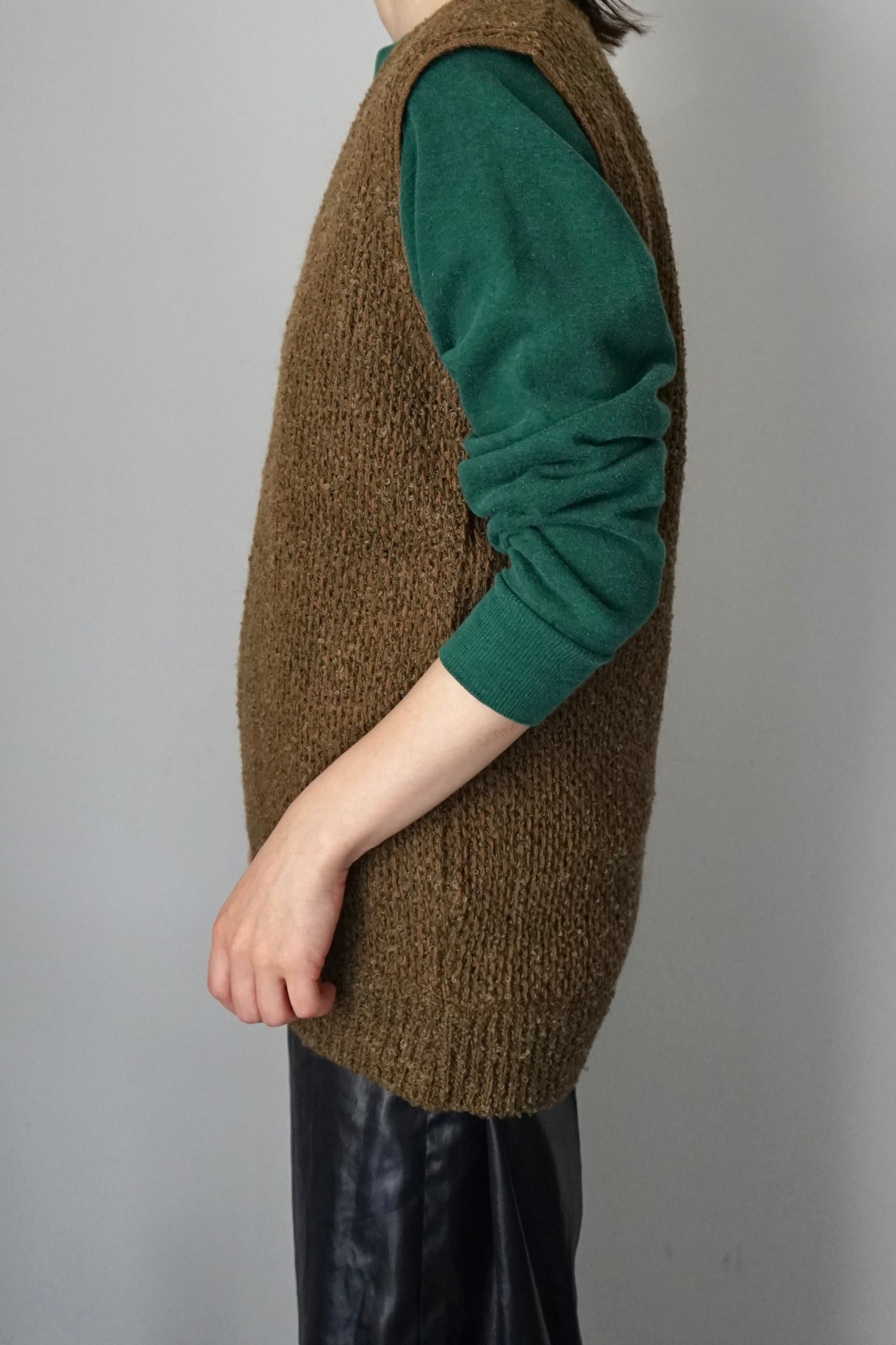 Euro alpaca mix knit vest
