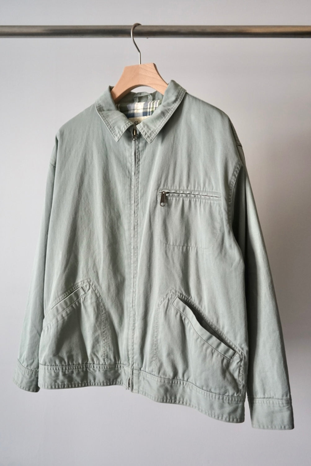 Sage green zipup jacket