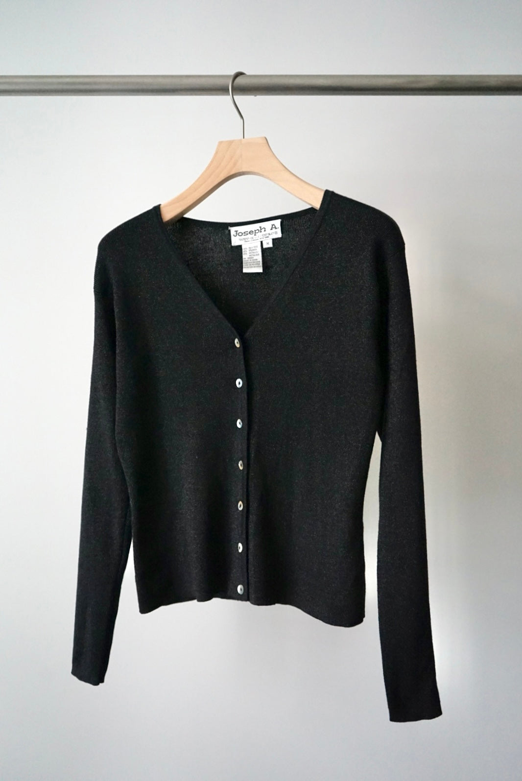 Glitter silk knit cardigan