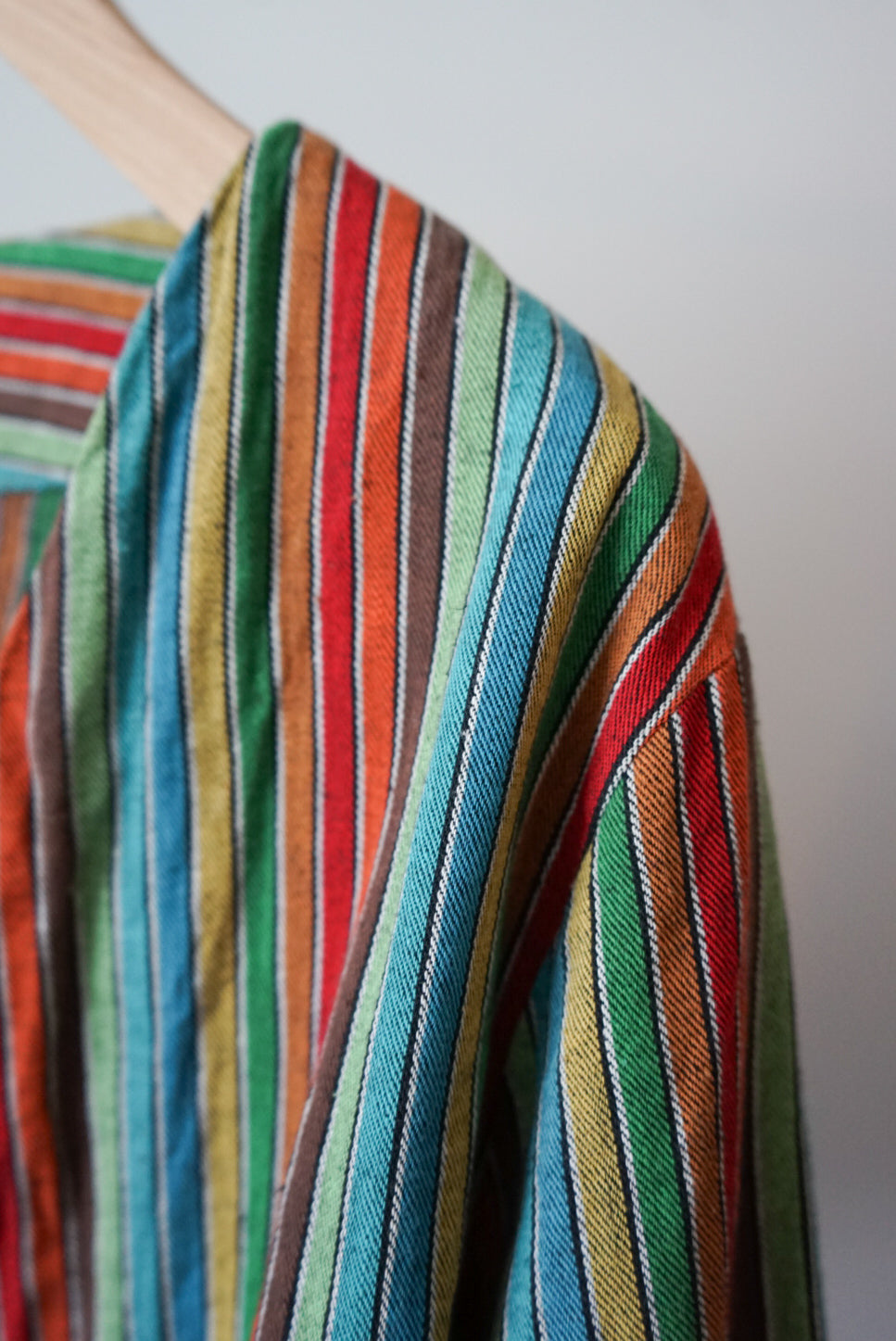 Multi stripe haori jacket