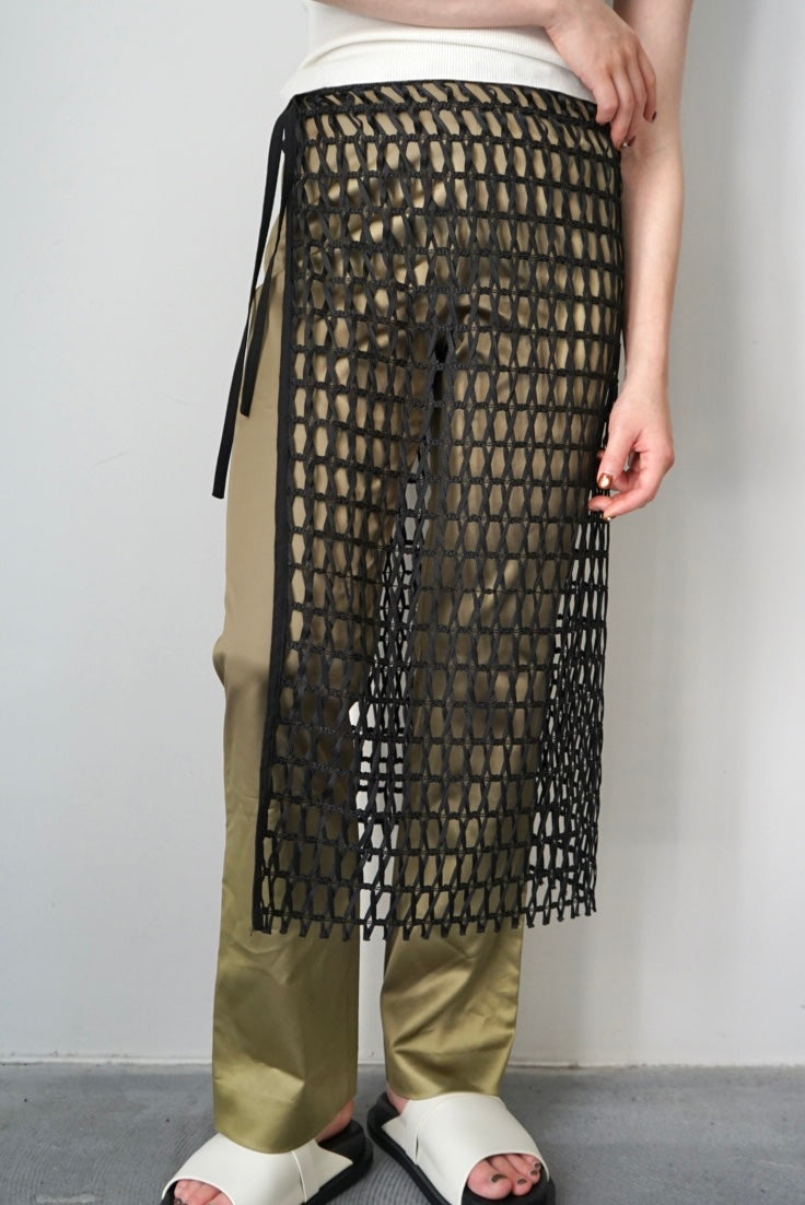 【HAKUJI】 Raschel lace waist wrap