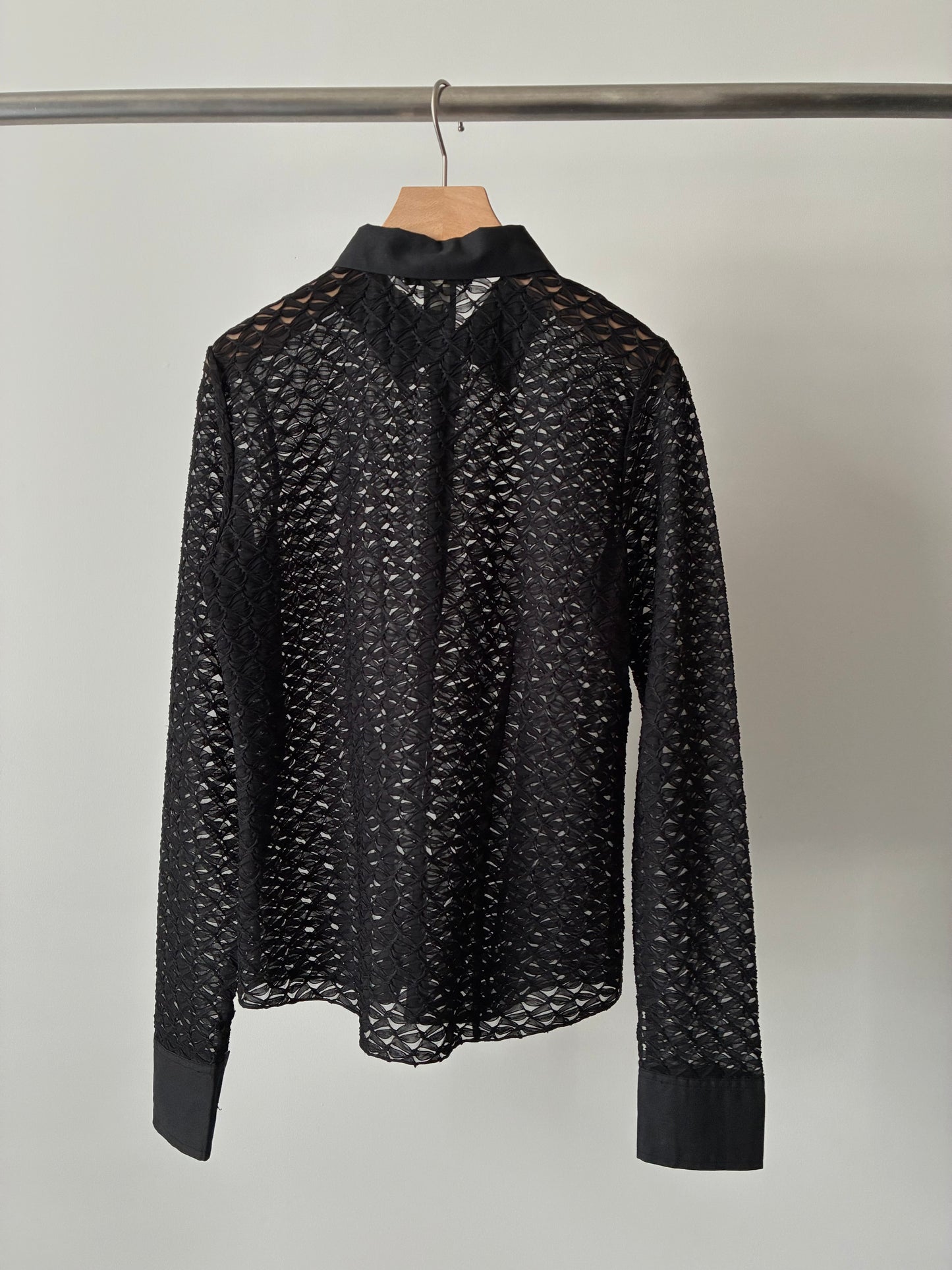 "KENNETH COLE" see-through organdy shirt