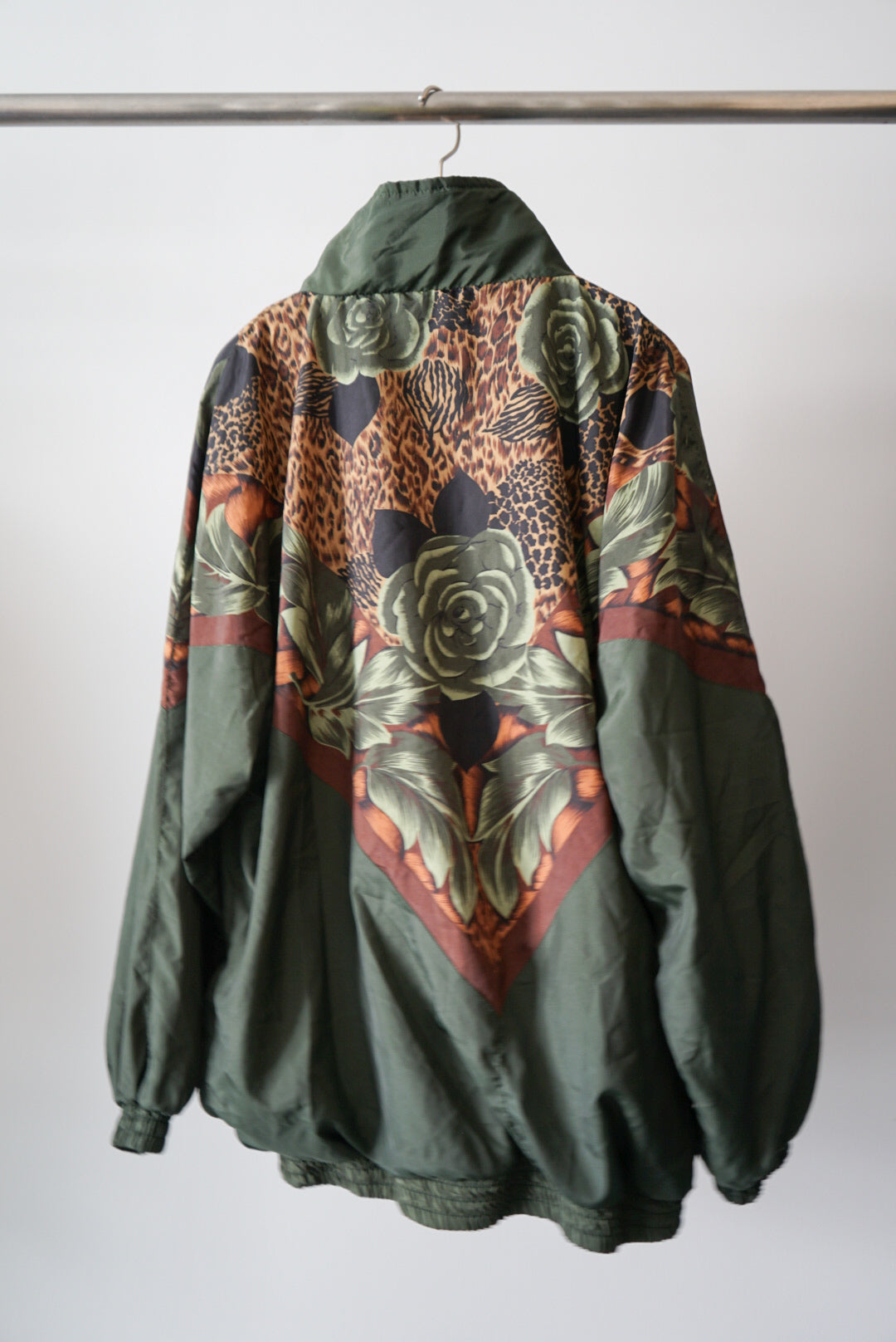 Multi pattern print jacket
