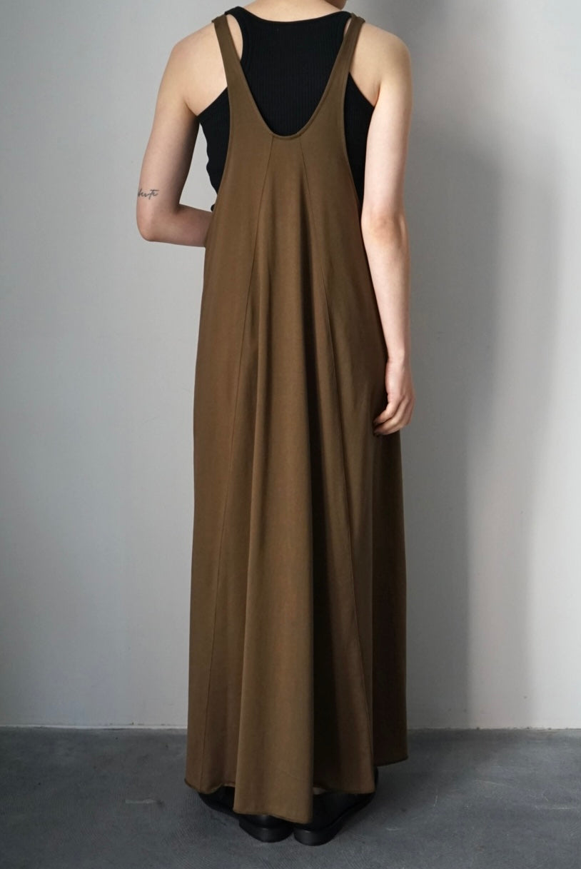【HAKUJI】Compact cotton tank dress