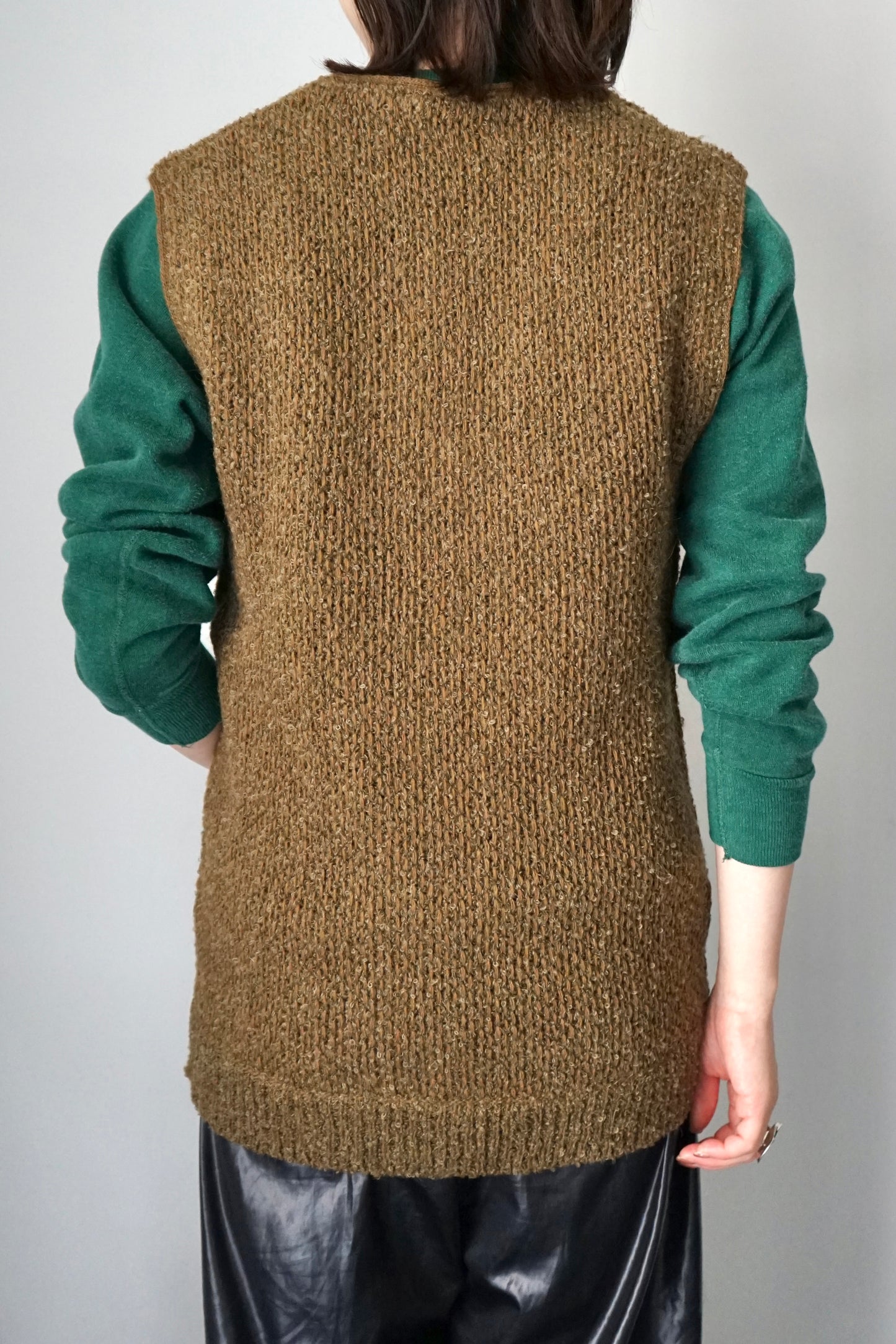 Euro alpaca mix knit vest