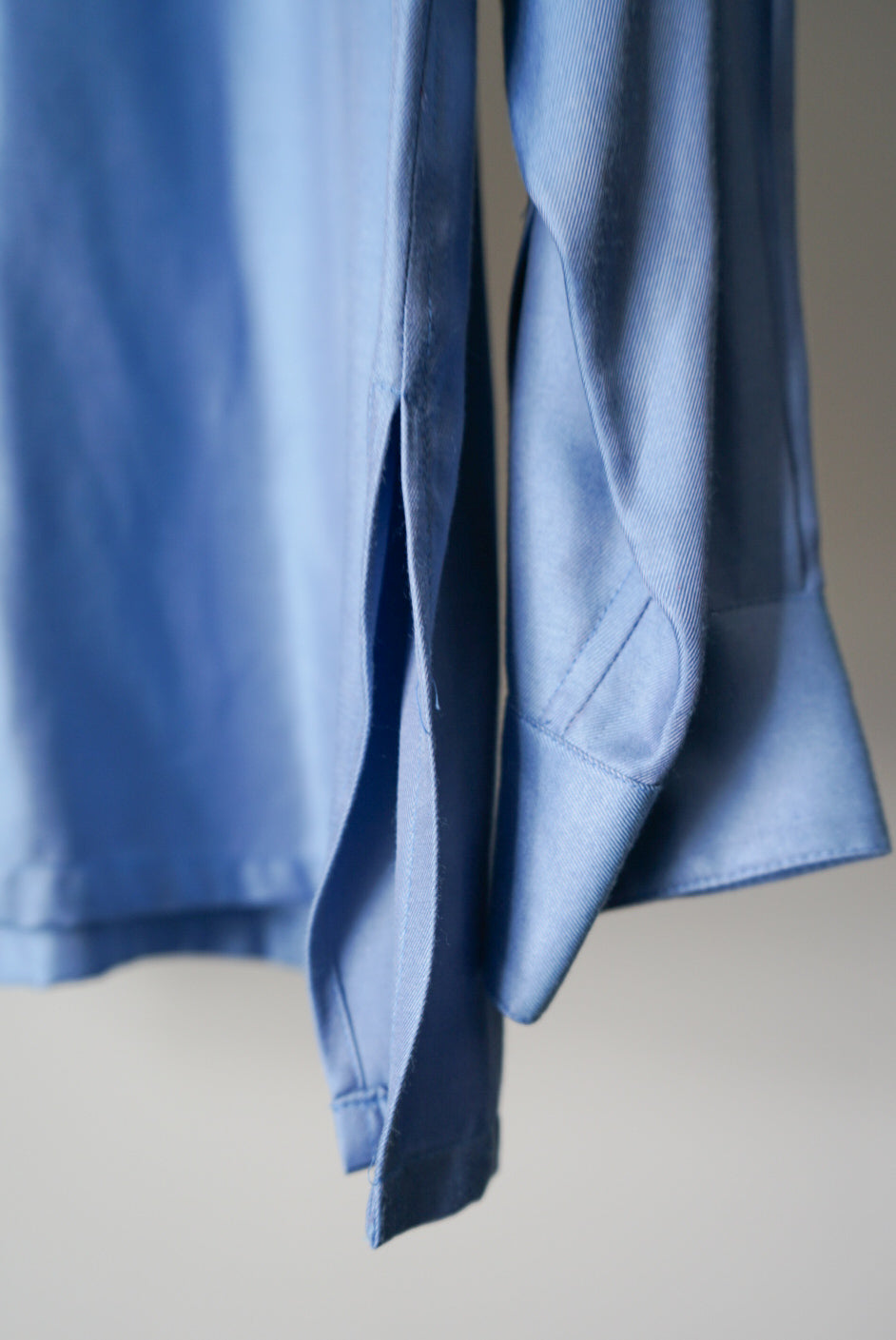 Silk cotton gabardine shirt