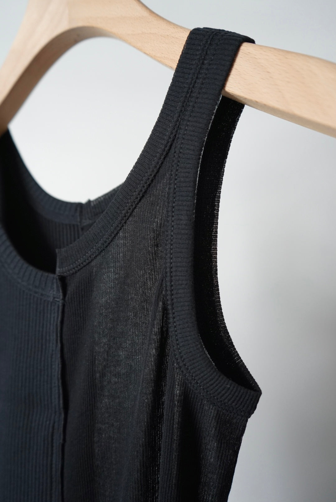 【HAKUJI】sheer/OG rib tanktop