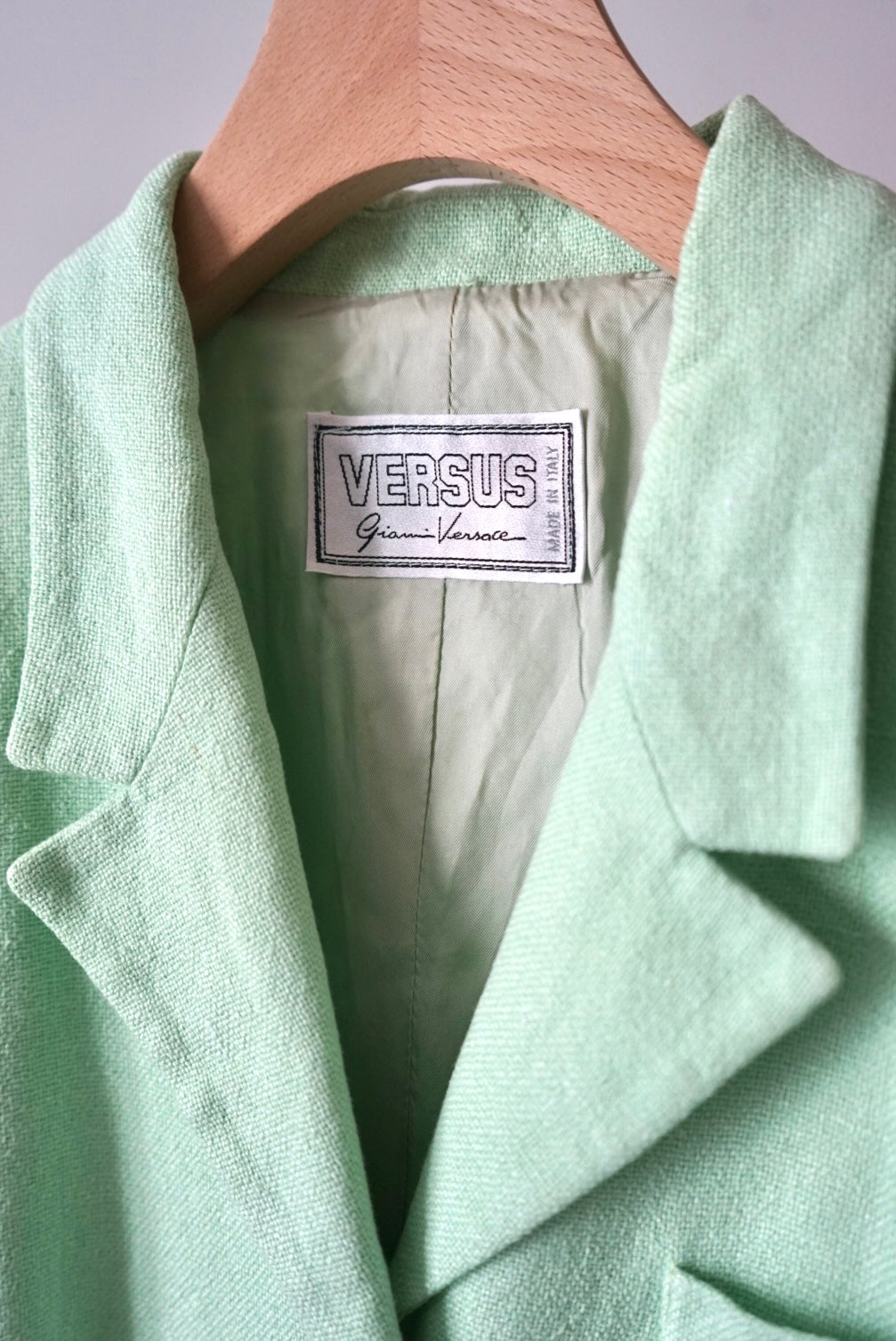 Designer's gold buttons jacket made in Italy