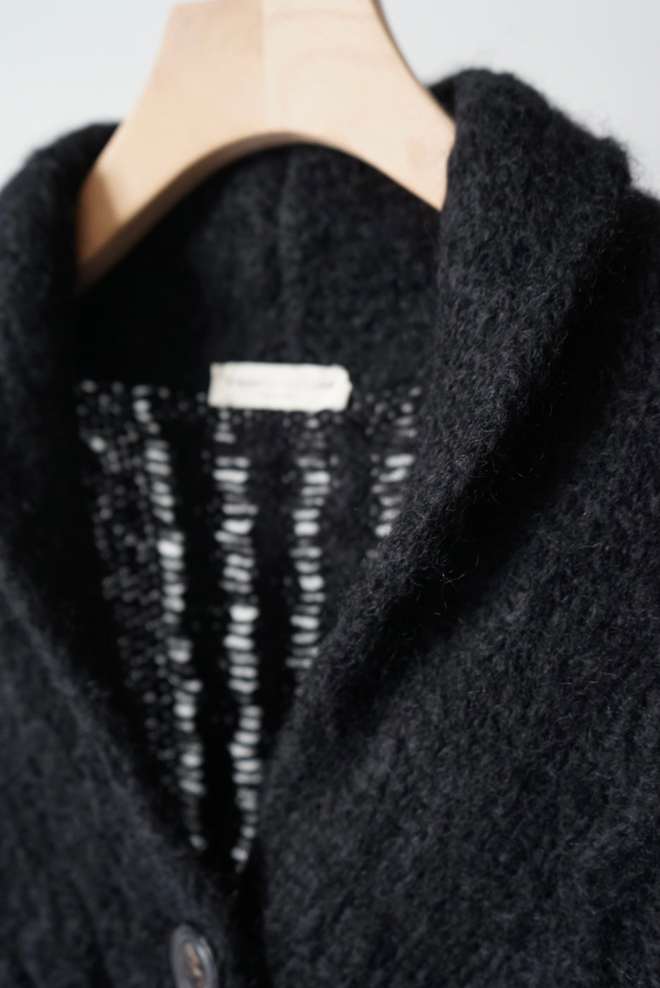 Kid mohair knit cardigan