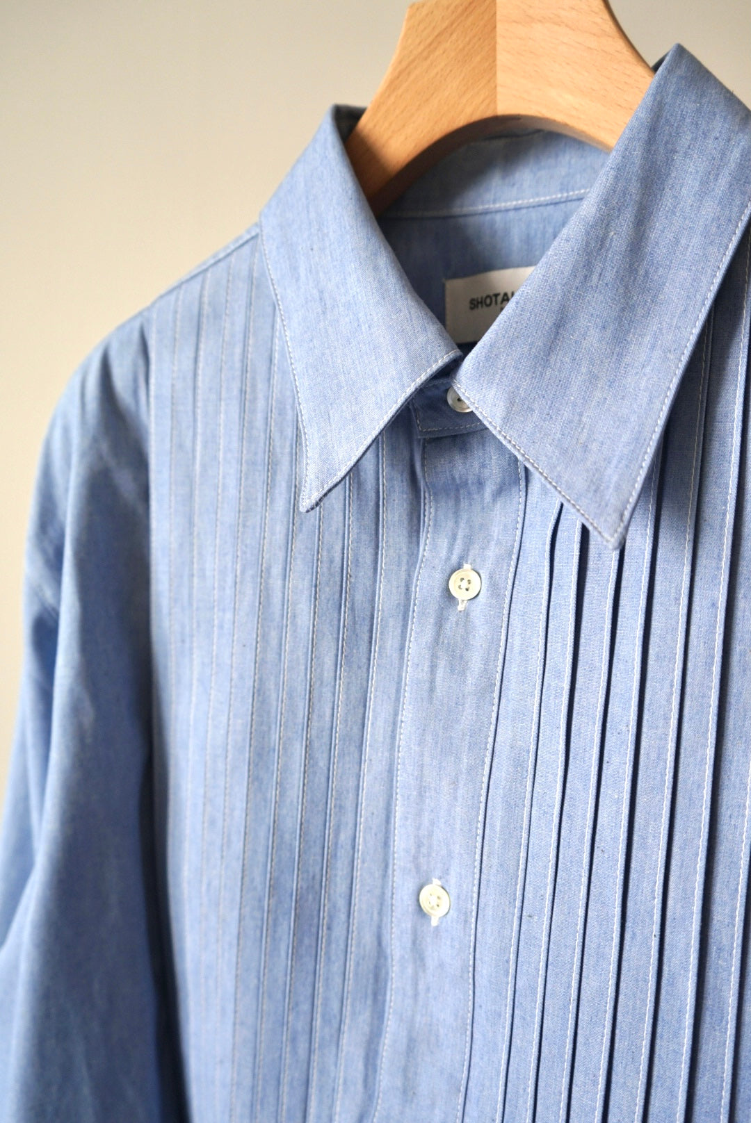 【SHOTAHIYAMA】yes no dress chambray shirt