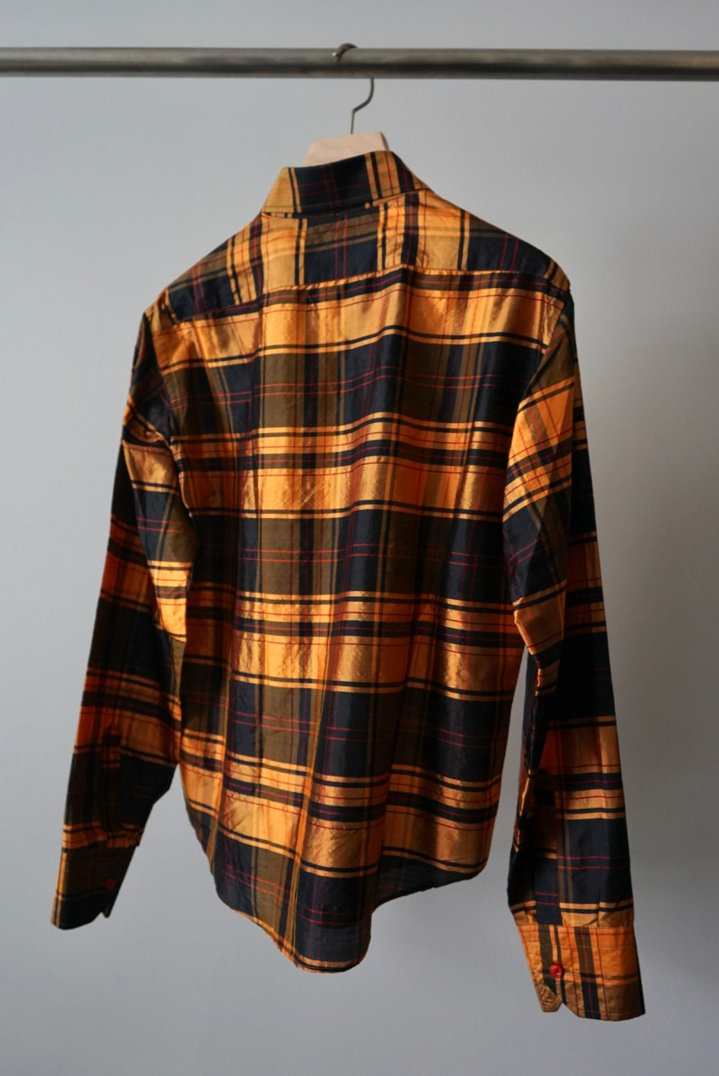 Designers silk check shirts made in Italy