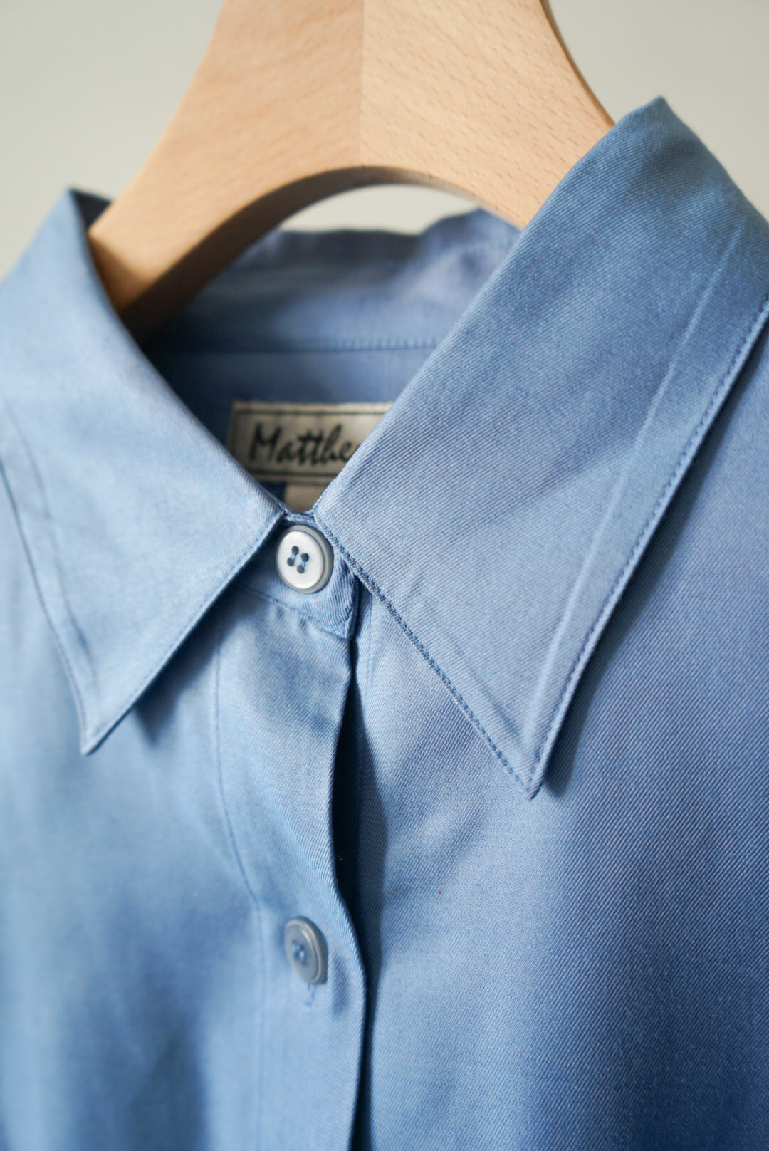 Silk cotton gabardine shirt