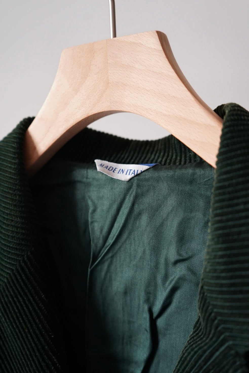Deep green corduroy jacket