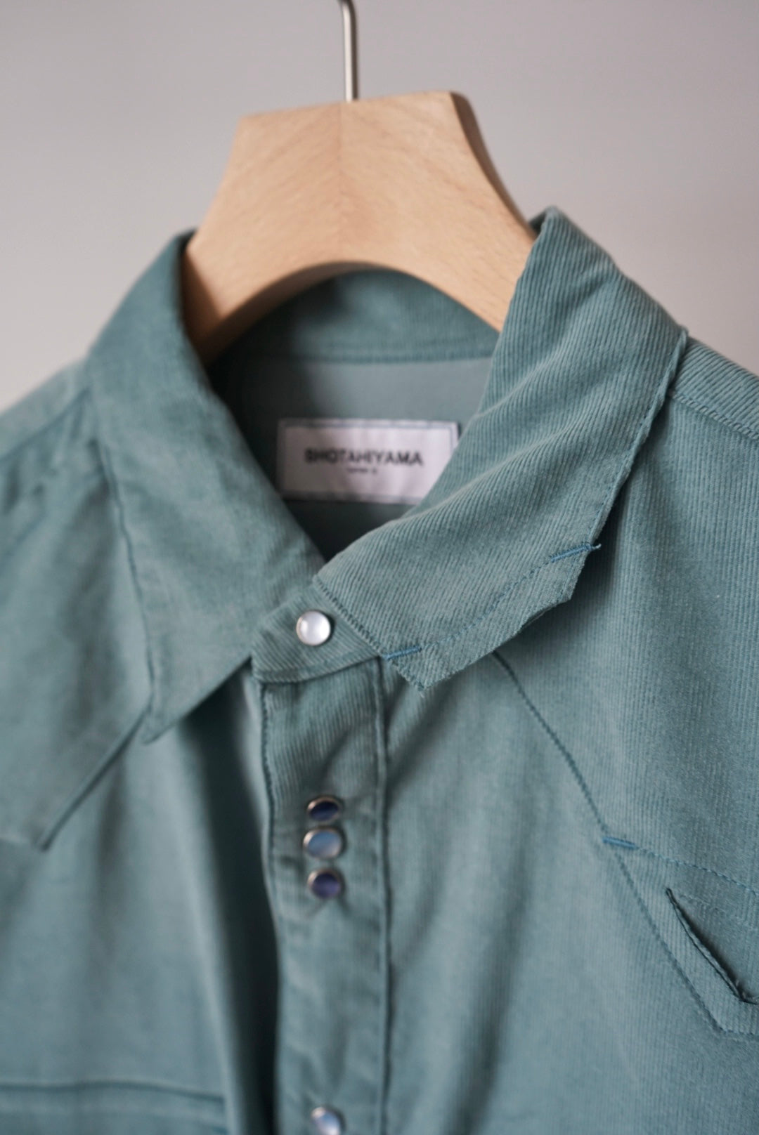 【SHOTAHIYAMA】corduroy cutting western shirt