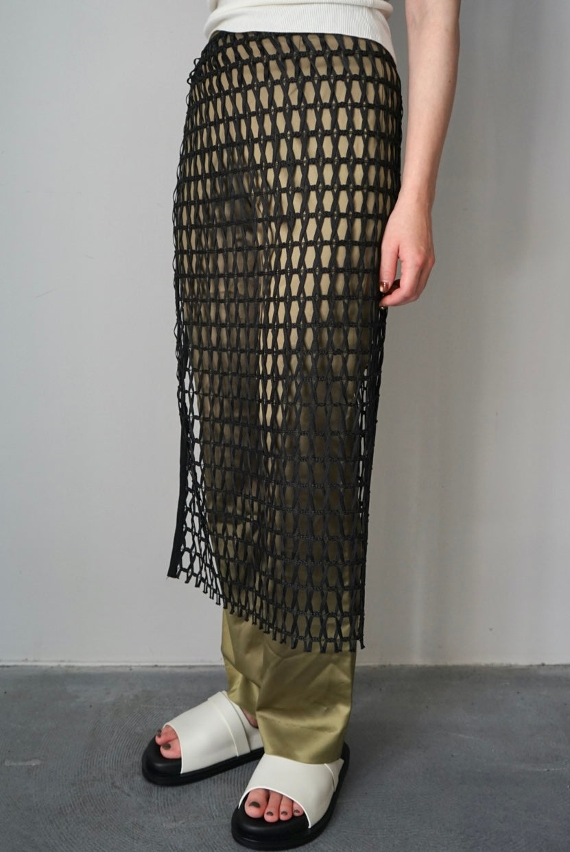 【HAKUJI】 Raschel lace waist wrap