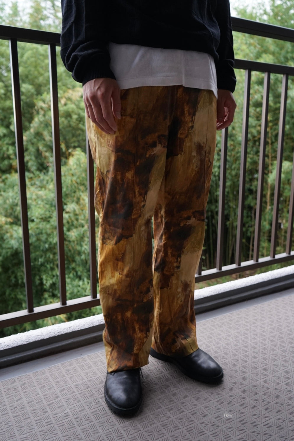 【SHOTAHIYAMA】 sand paint easy pant