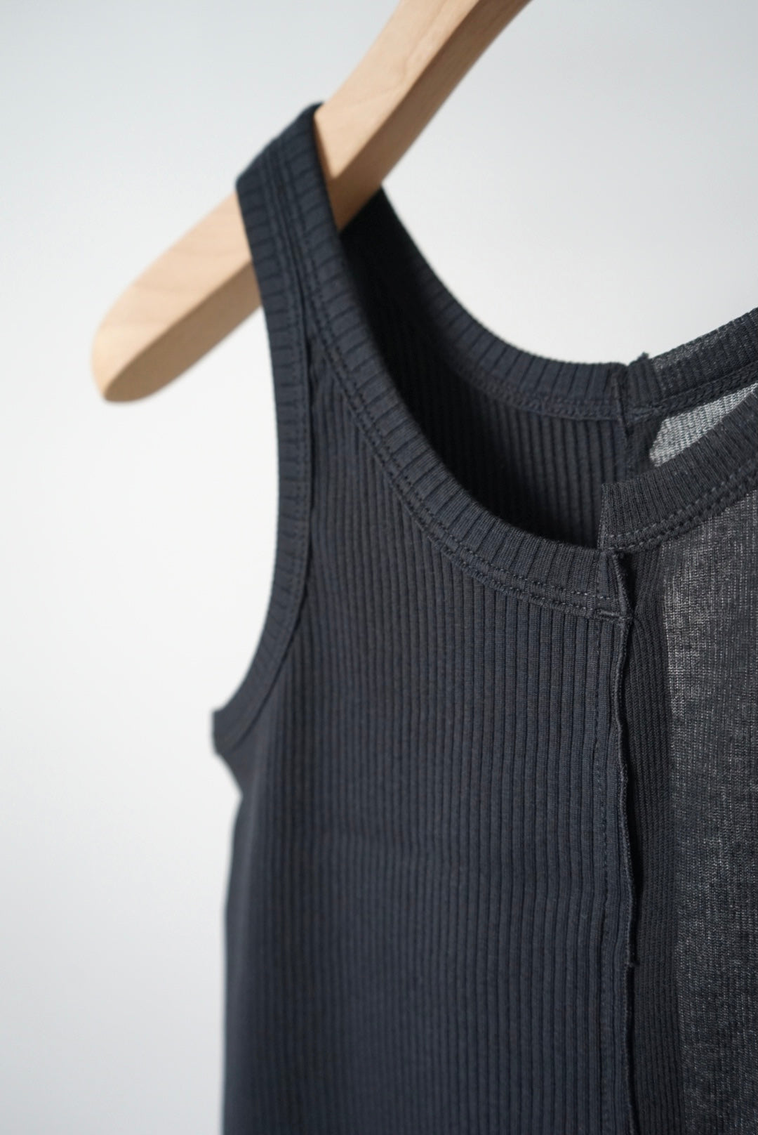 【HAKUJI】sheer/OG rib tanktop