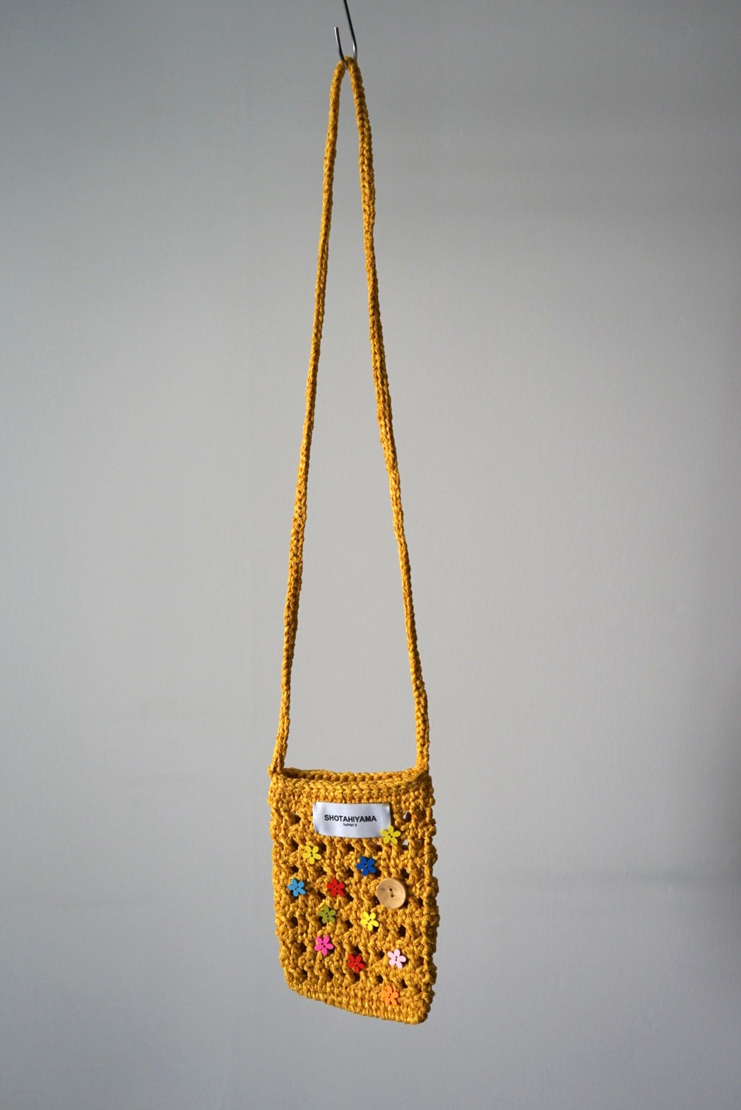 【SHOTAHIYAMA】washi mix hand knit pouch