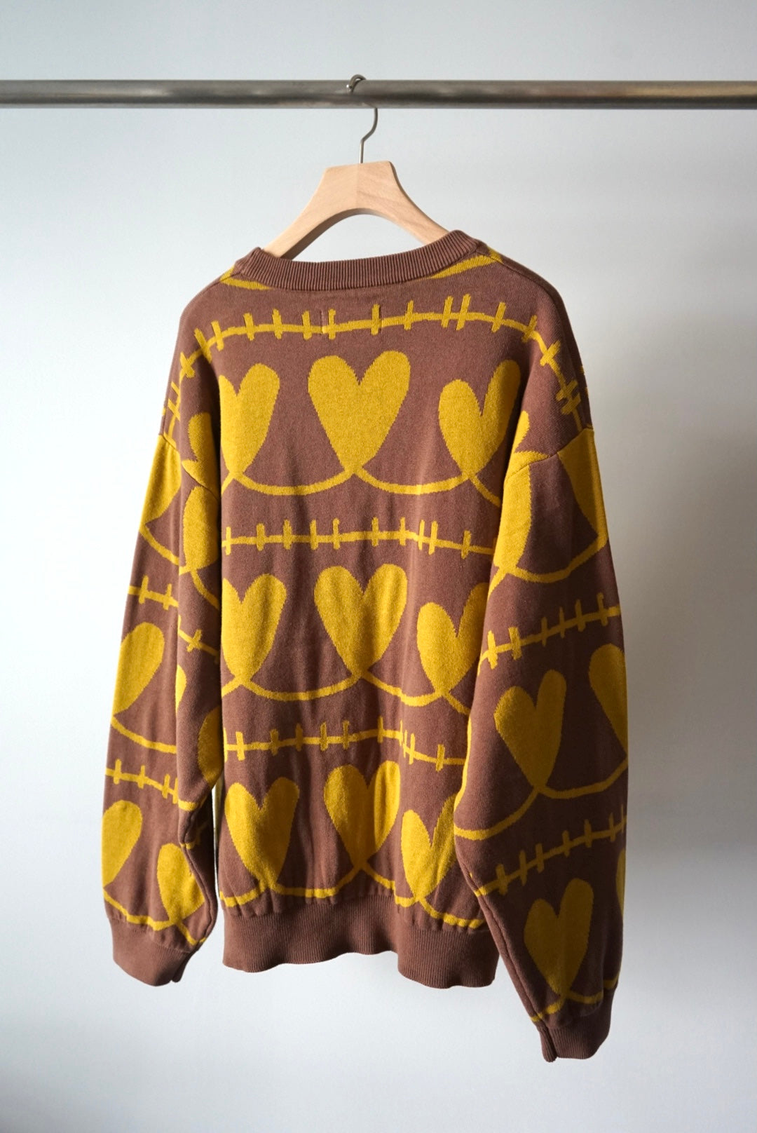 【SHOTAHIYAMA】heart cotton knit sweater