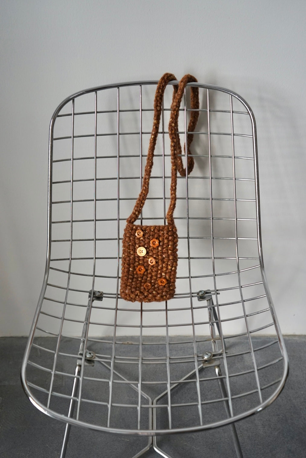 【SHOTAHIYAMA】WOOL MIX HAND KNIT POUCH