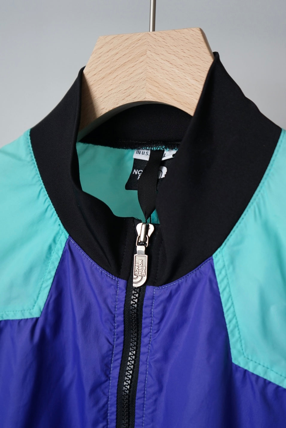 "THE NORTH FACE" Multi colors nylon jacket made in USA