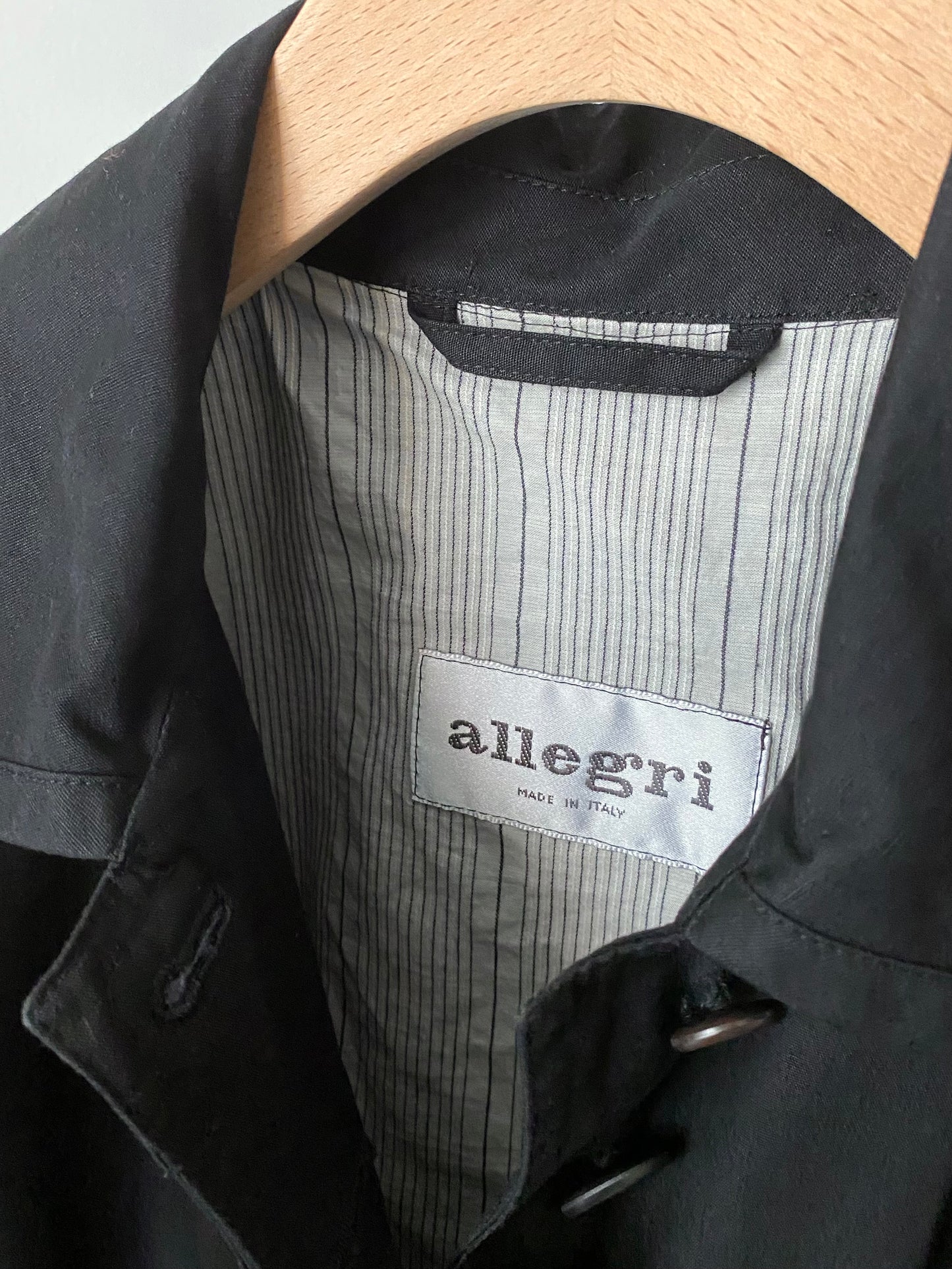 "allegri" design long coat made in Italy