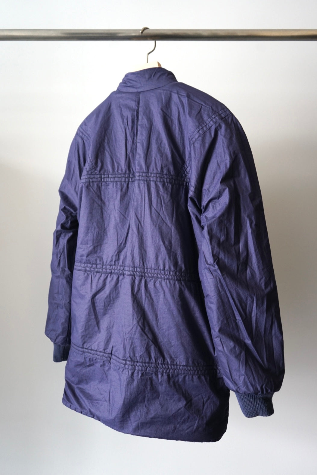 Knit quilting reversible jacket