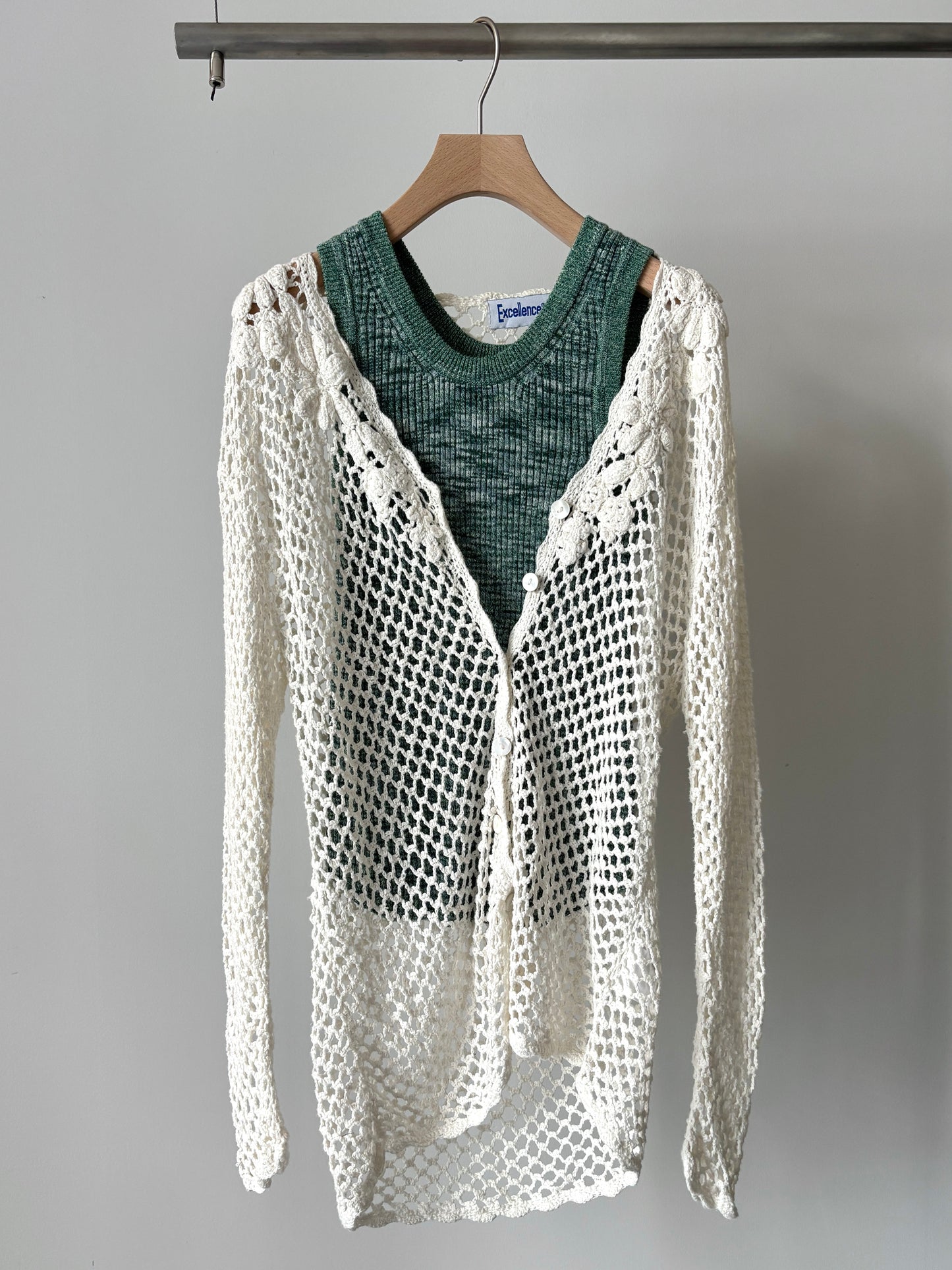 Flower crochet cardigan