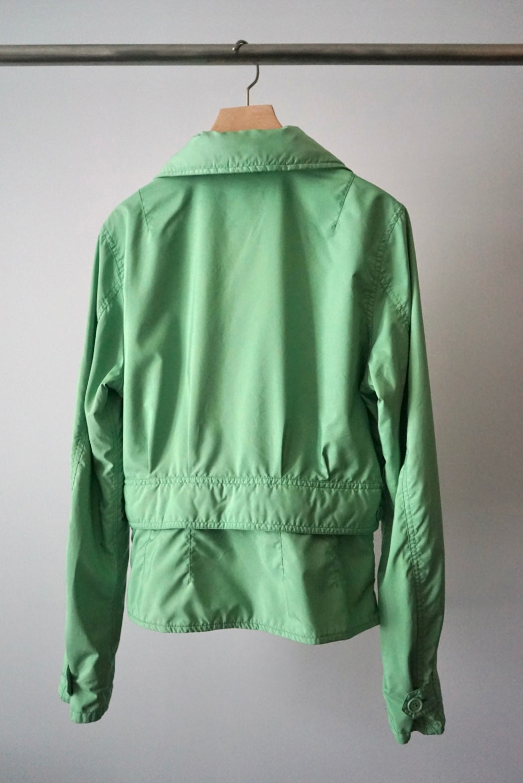 Light green flight jacket