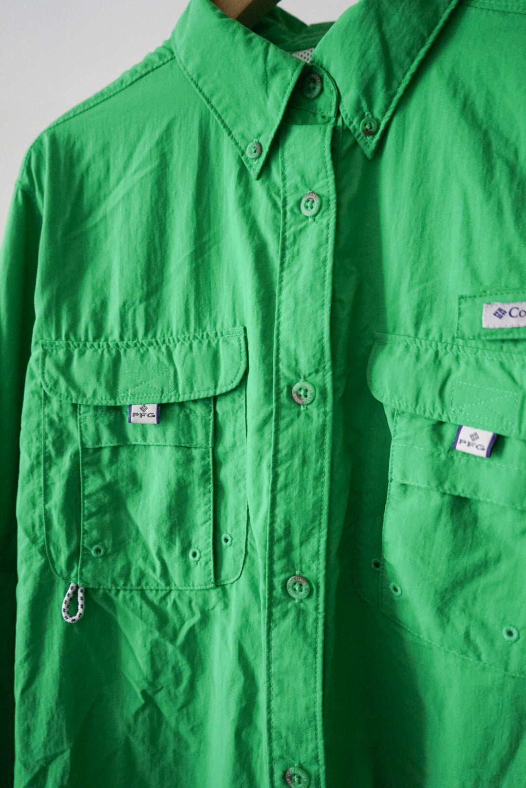 Green fishing shirt