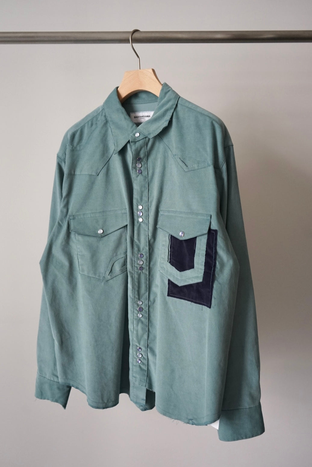 【SHOTAHIYAMA】corduroy cutting western shirt