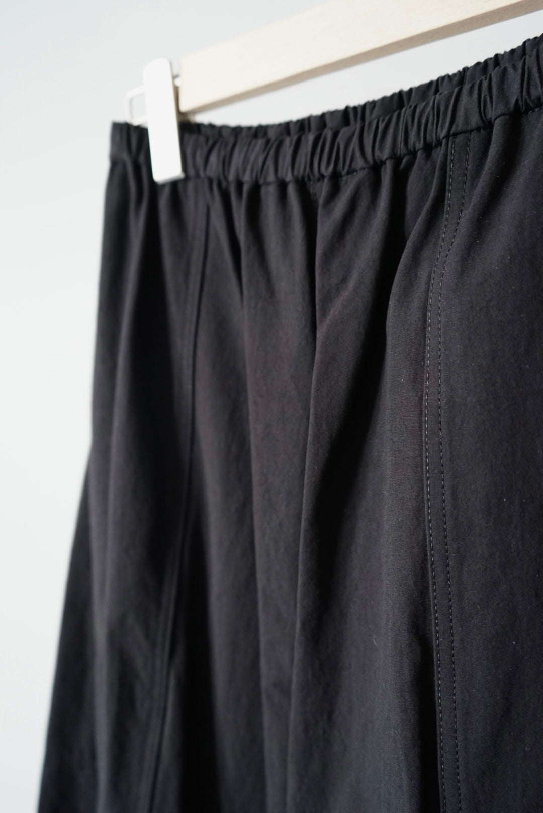 【HAKUJI】 Cotton linen weather pants black