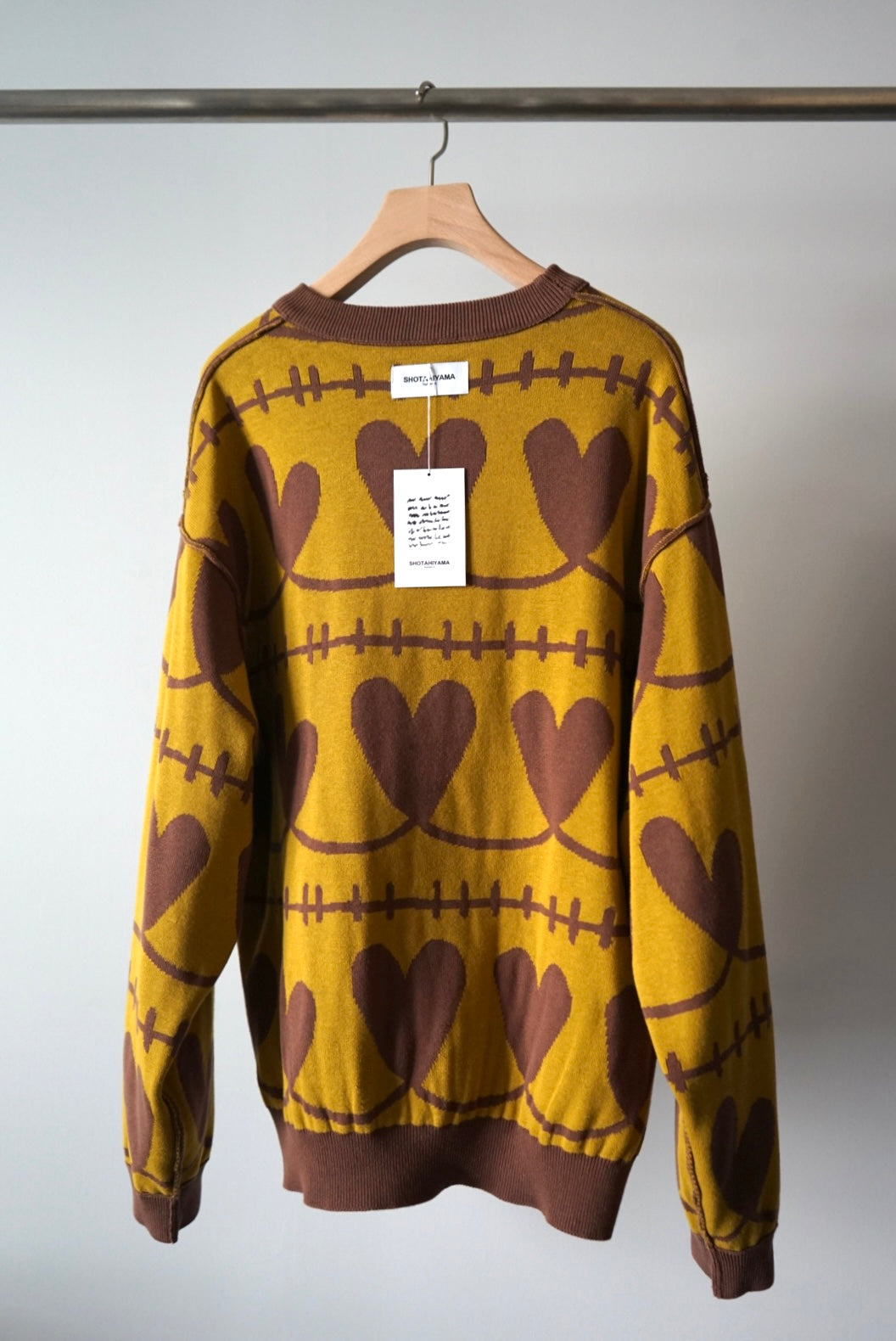 【SHOTAHIYAMA】heart cotton knit sweater