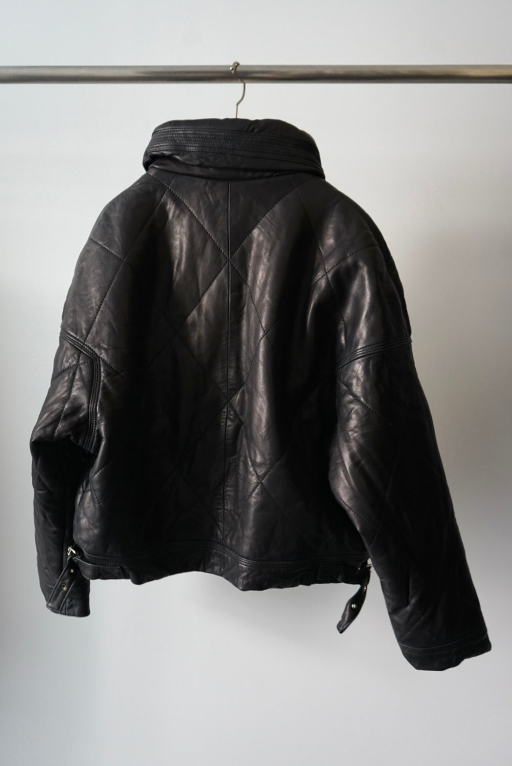 Quilt leather jacket made in Canada