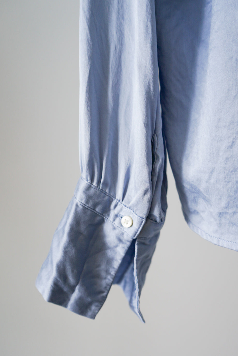 Silk open collar shirt