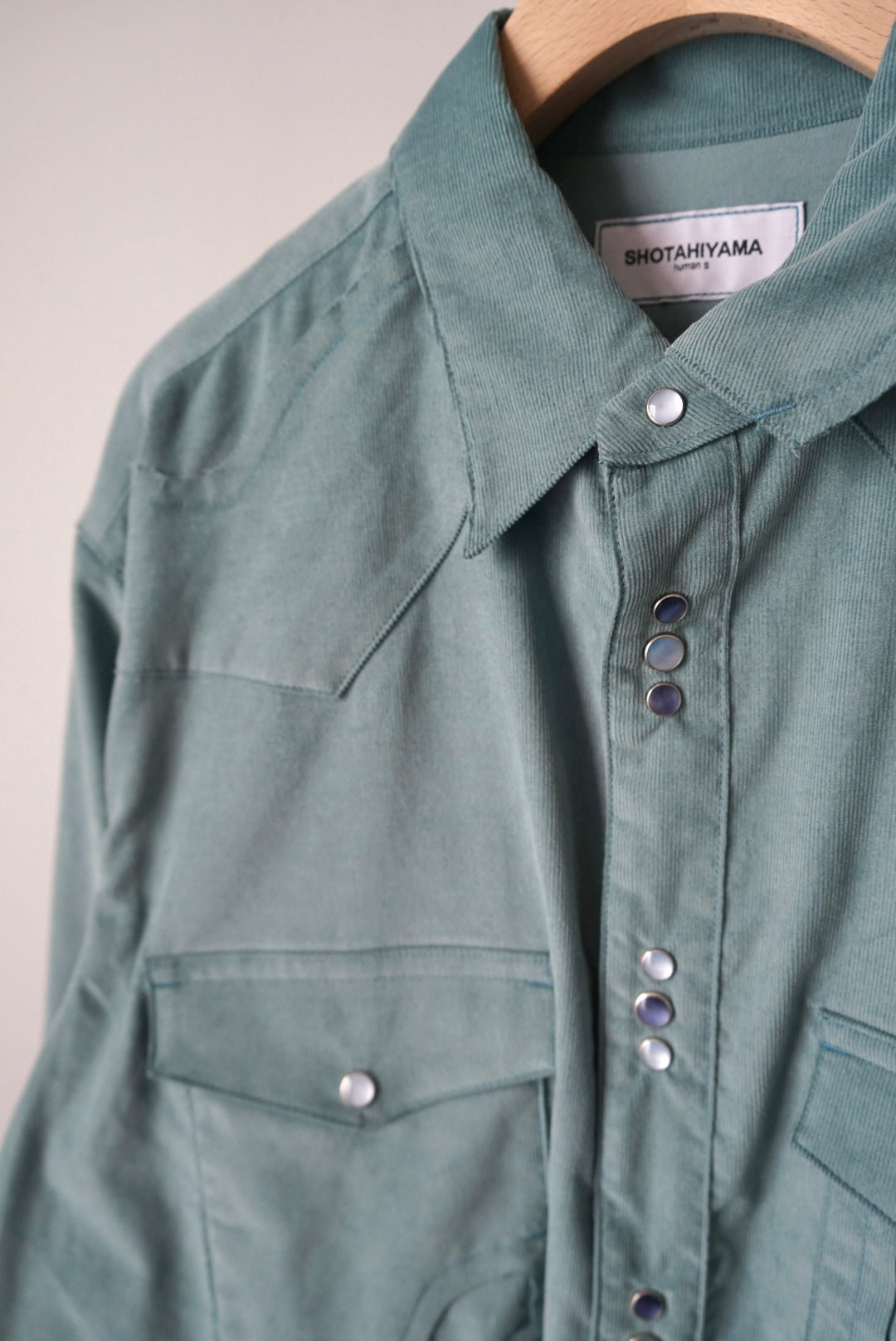 【SHOTAHIYAMA】corduroy cutting western shirt