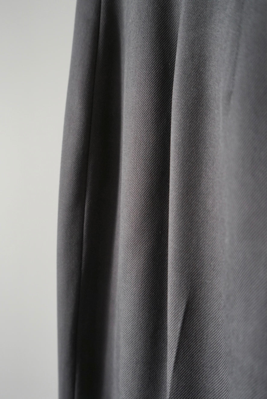 Gray silk slacks
