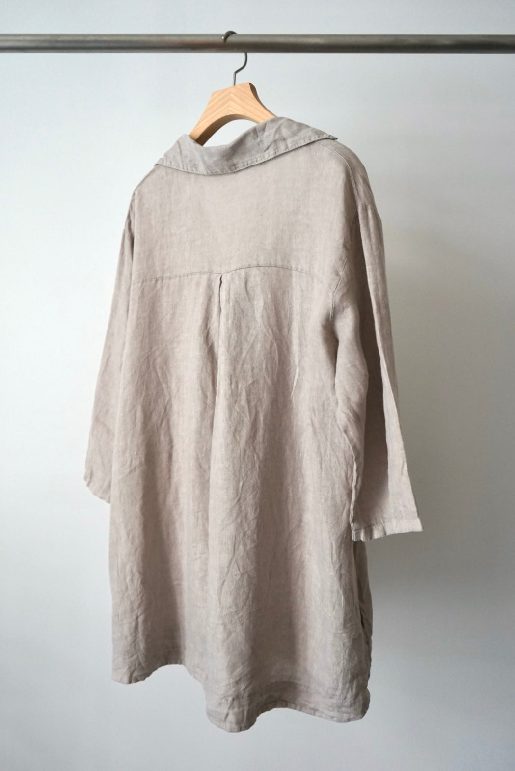 Linen pullover with pocket made in Italy