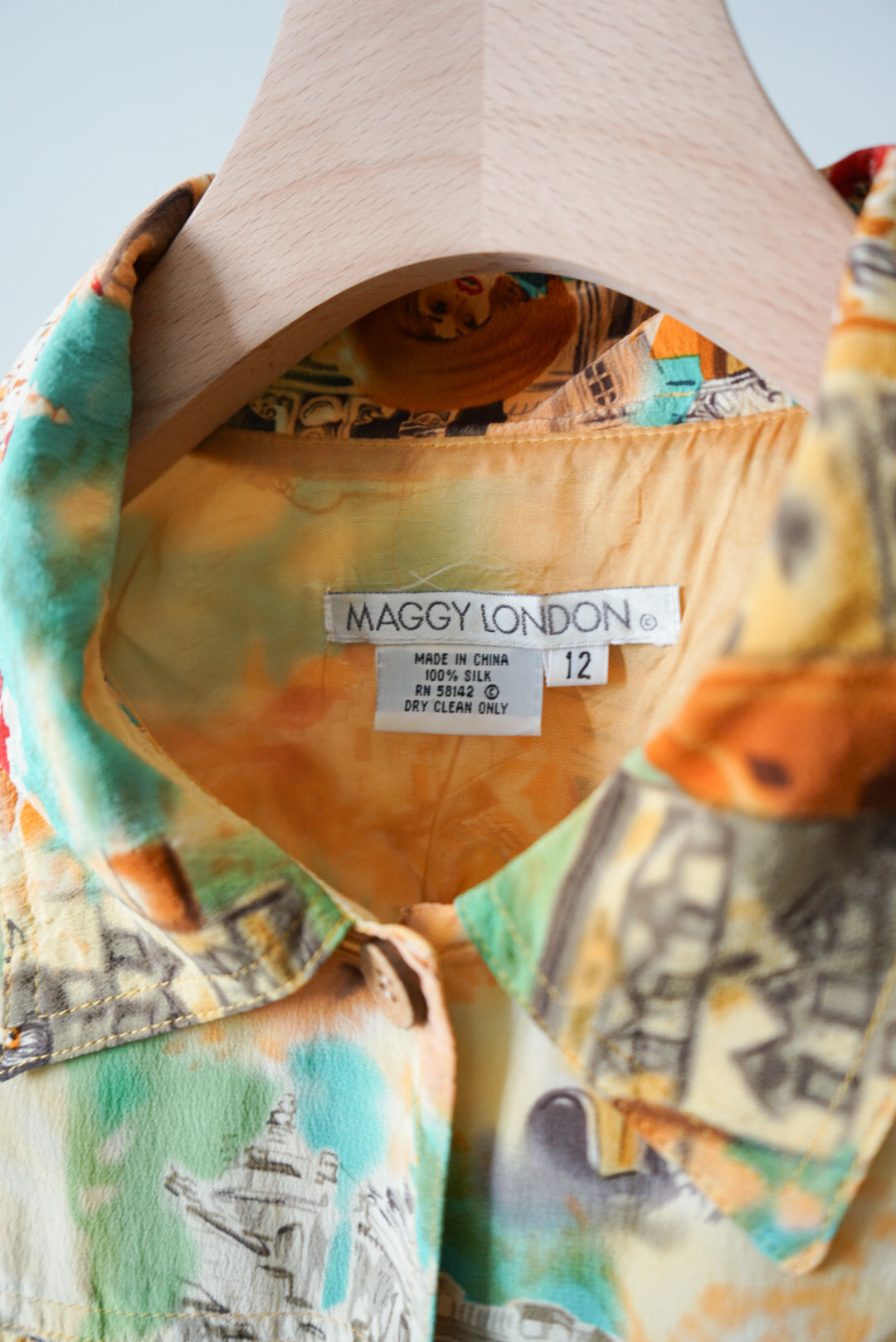 Painting design silk tracker jacket