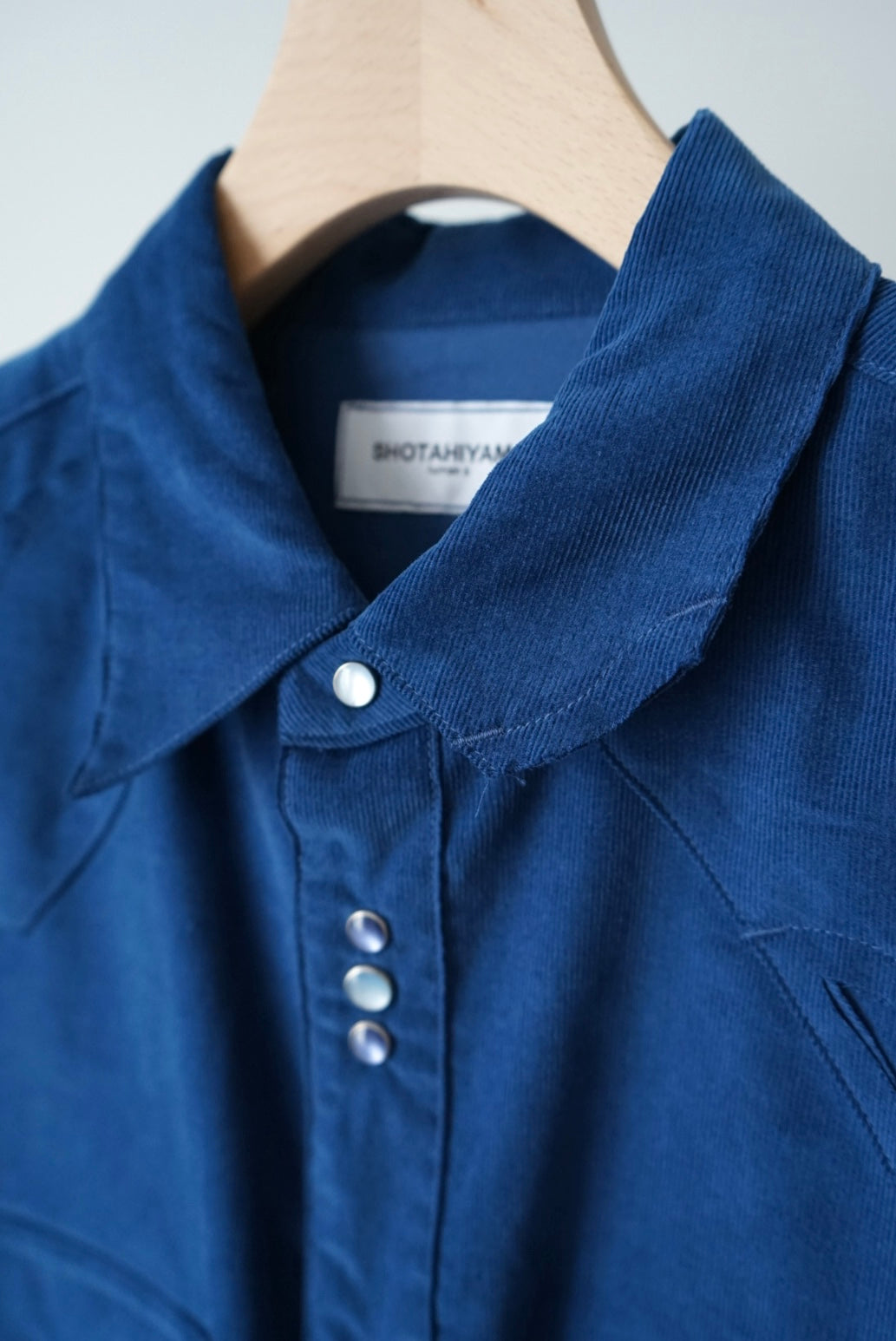 【SHOTAHIYAMA】corduroy cutting western shirt