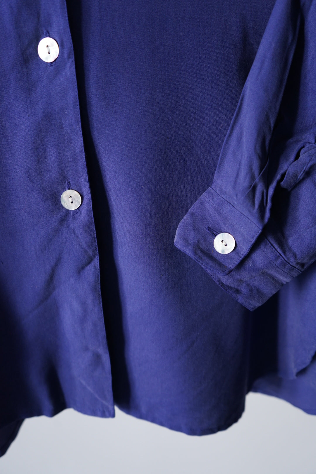 Silk shirt cardigan